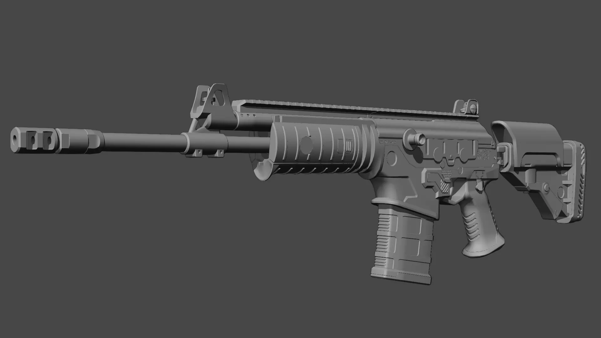 IWI Galil ACE Rifle NATO 3D model_0