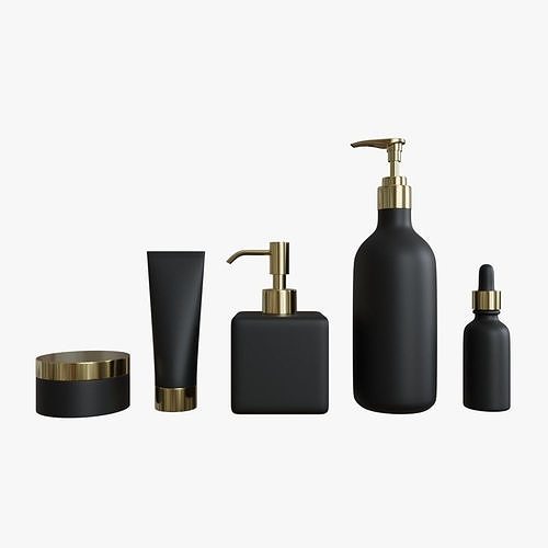 Cosmetic containers 3D model