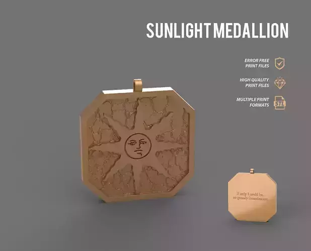 Sunlight Medallion 3D print model