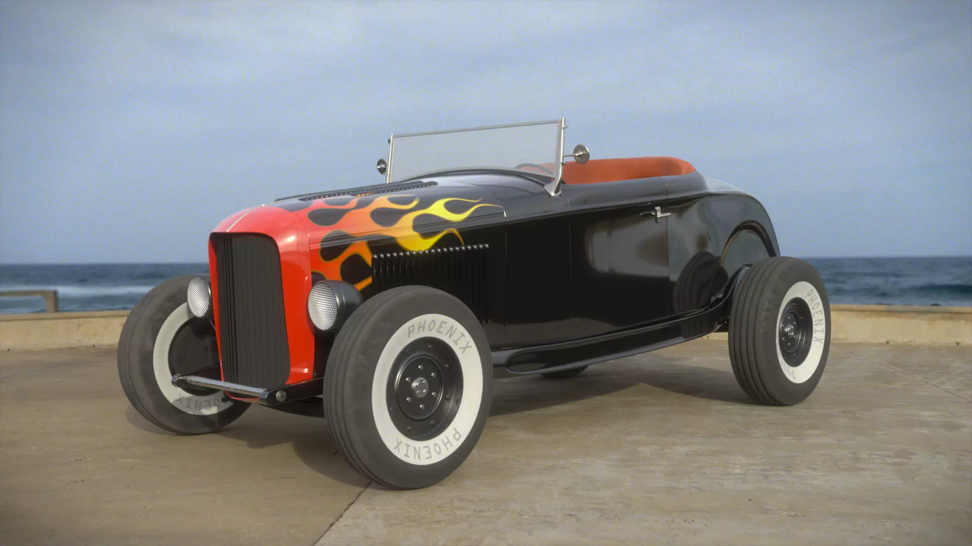 Hot Rod Roadster 3D model
