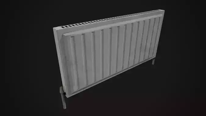 Low Poly Radiator metal plate