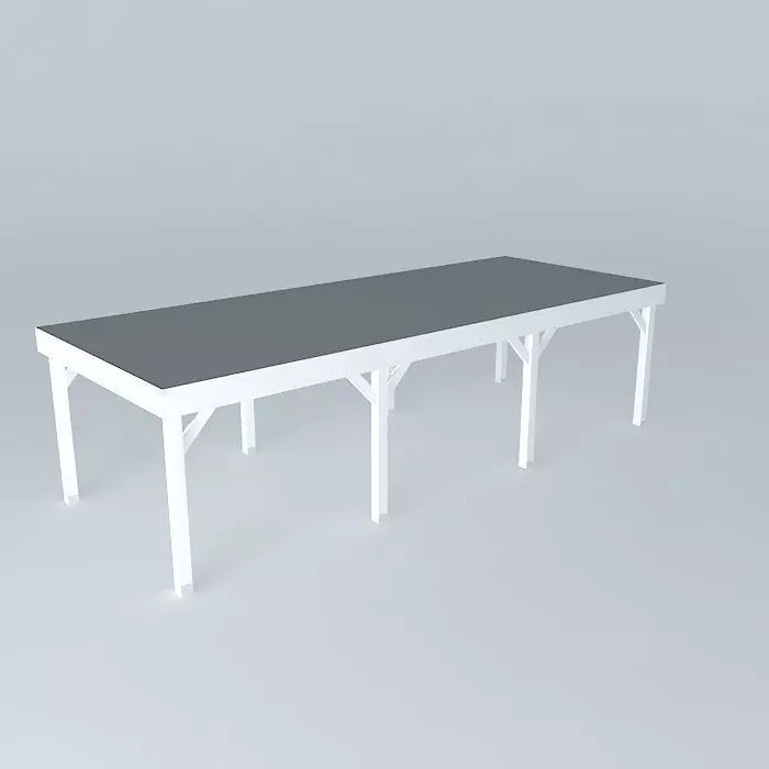 Carport table Free 3D model_0