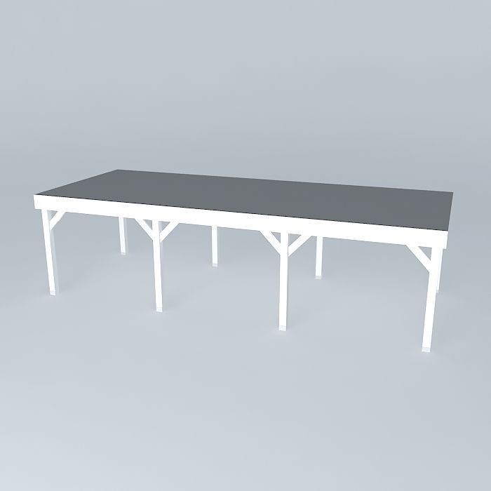 Carport table Free 3D model_1