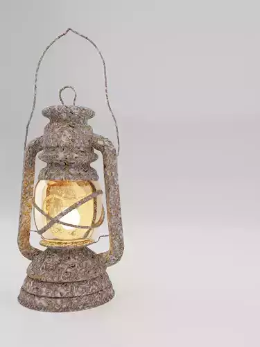 Decorative Colorful Lantern Lamp 3D model