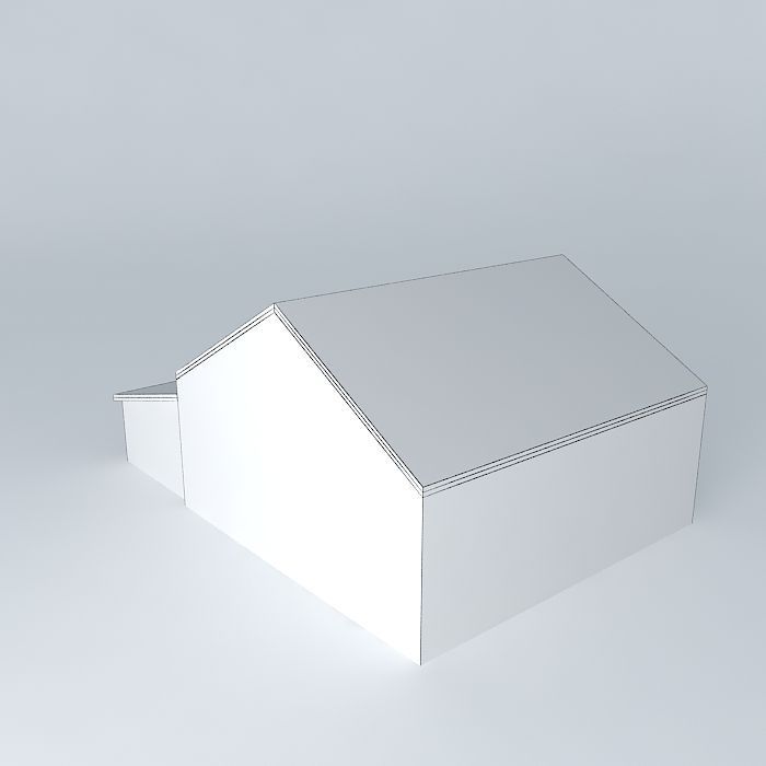 Carport barn Free 3D model_4