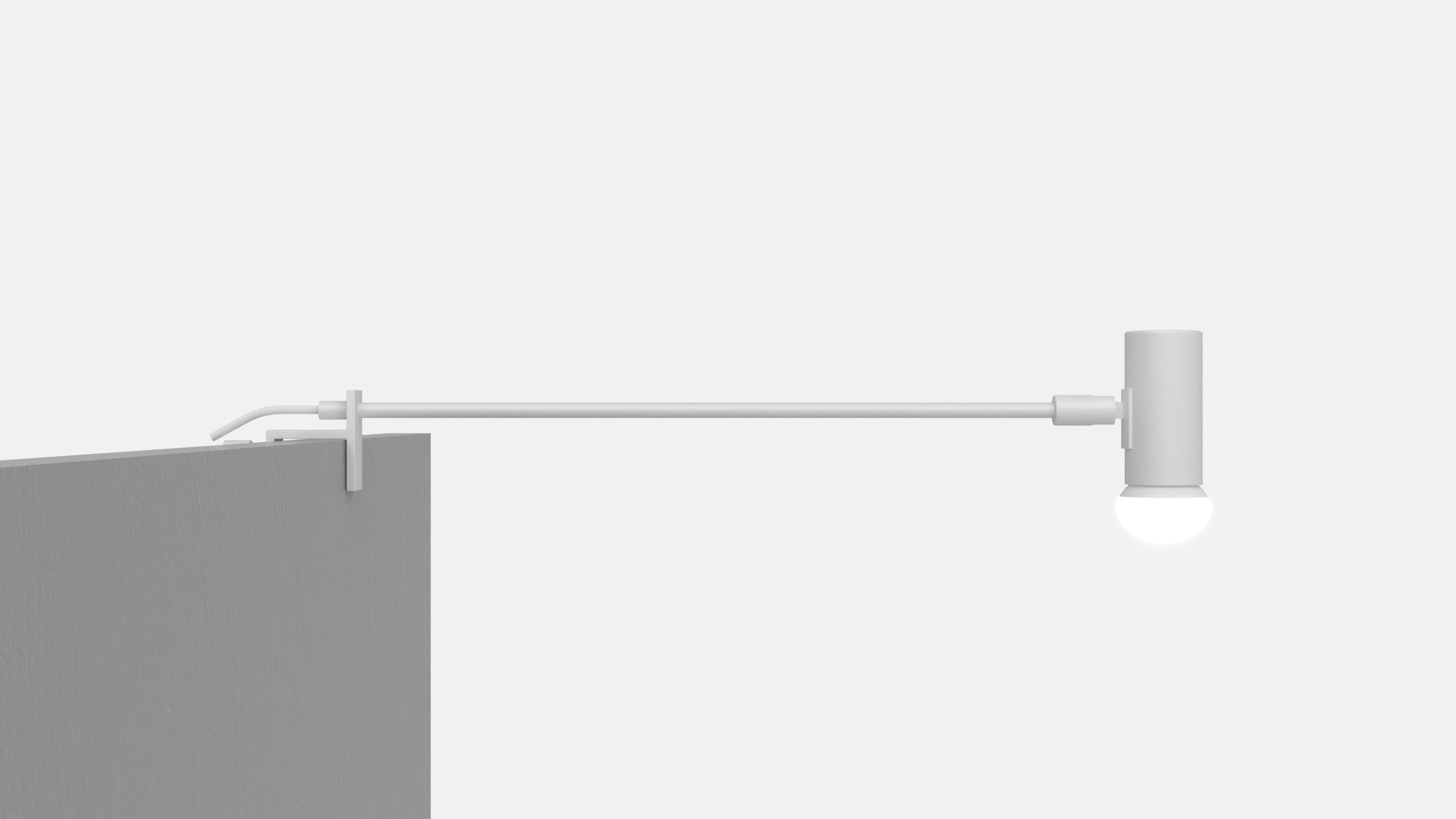 Standard LED Arm Spot 470mm 3D model_1