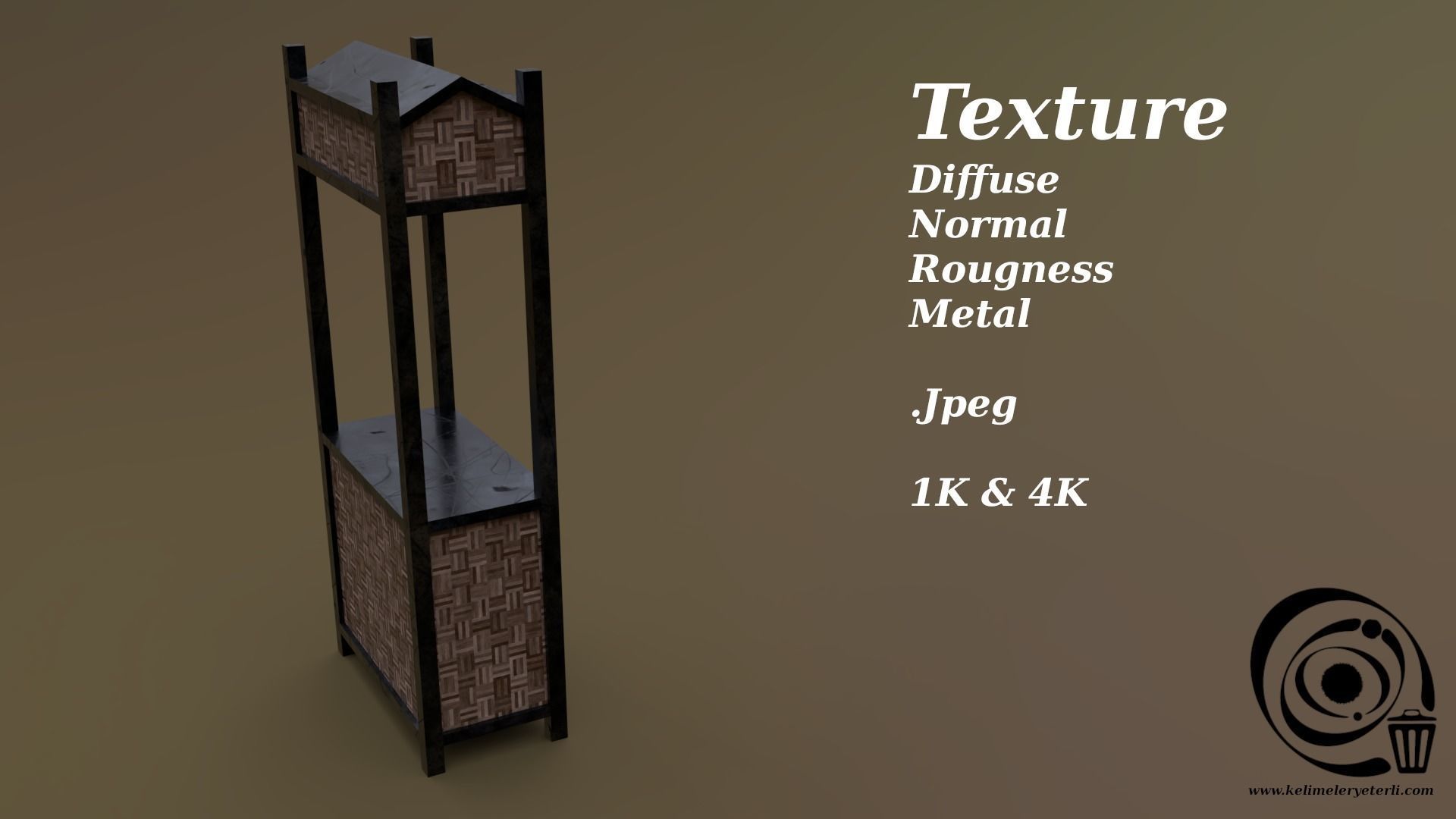 Trade stand 07 R Low-poly 3D model_4