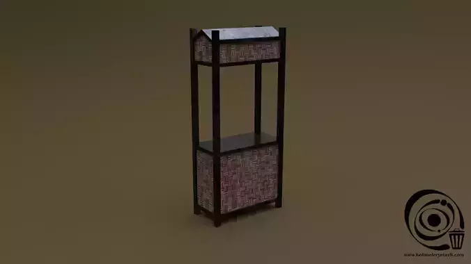 Trade stand 07 R Low-poly 3D model