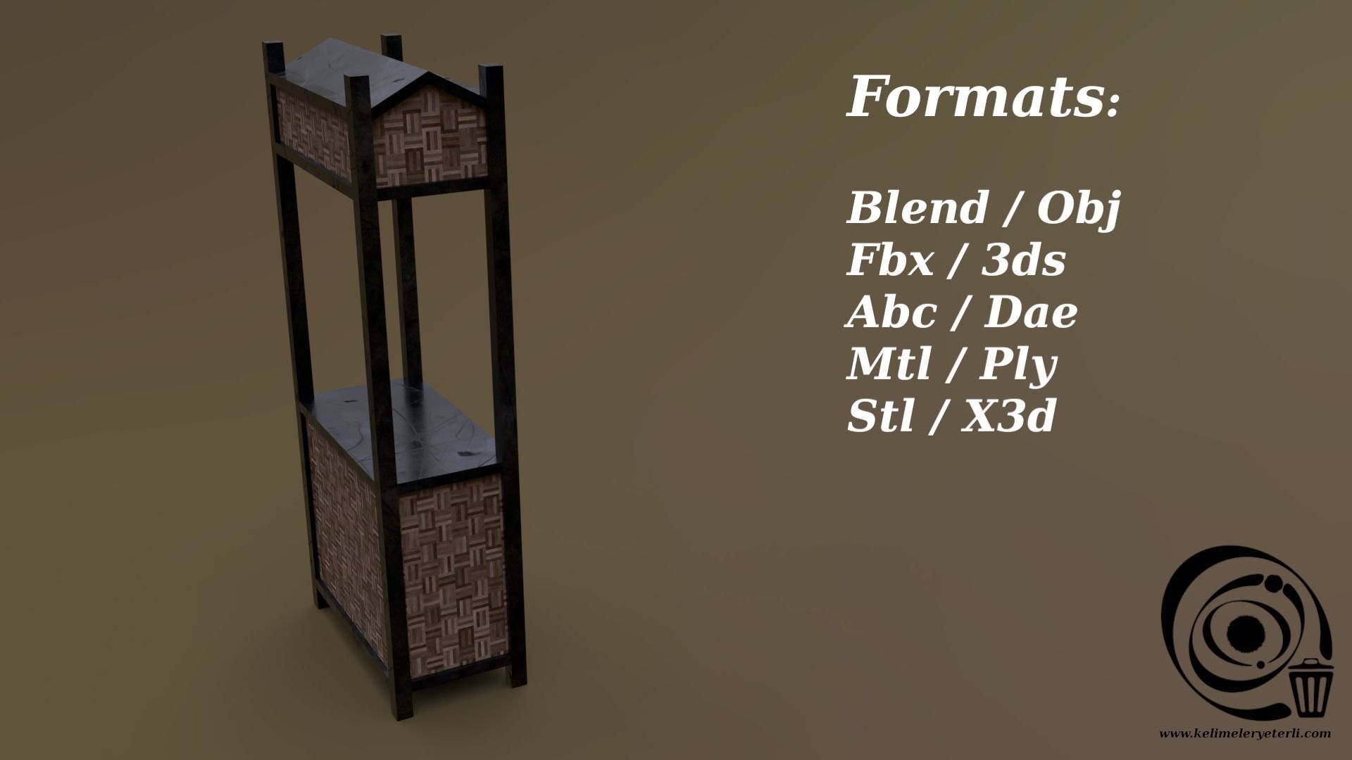 Trade stand 07 R Low-poly 3D model_2