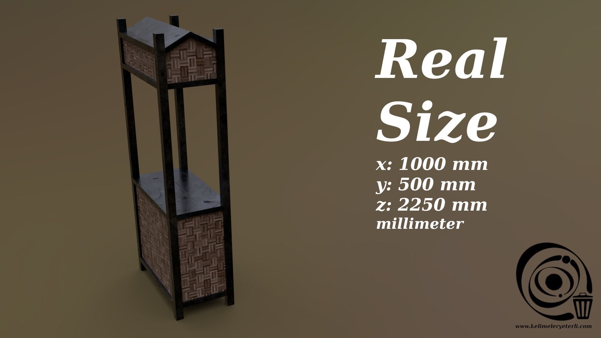 Trade stand 07 R Low-poly 3D model_3