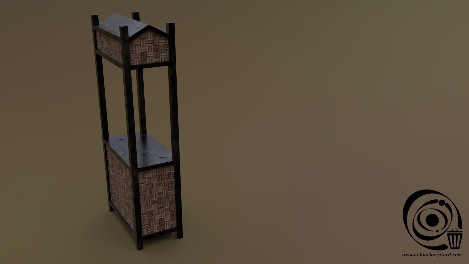 Trade stand 07 R Low-poly 3D model_1