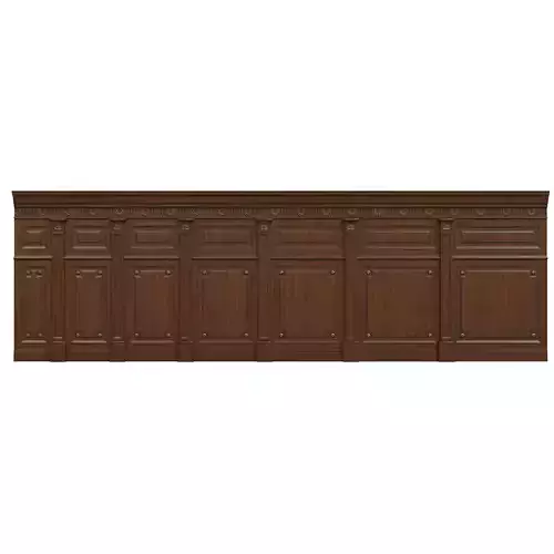 Threaded wood panels 013 Low-poly 3D model Threaded wood panels 013 Low-poly 3D model