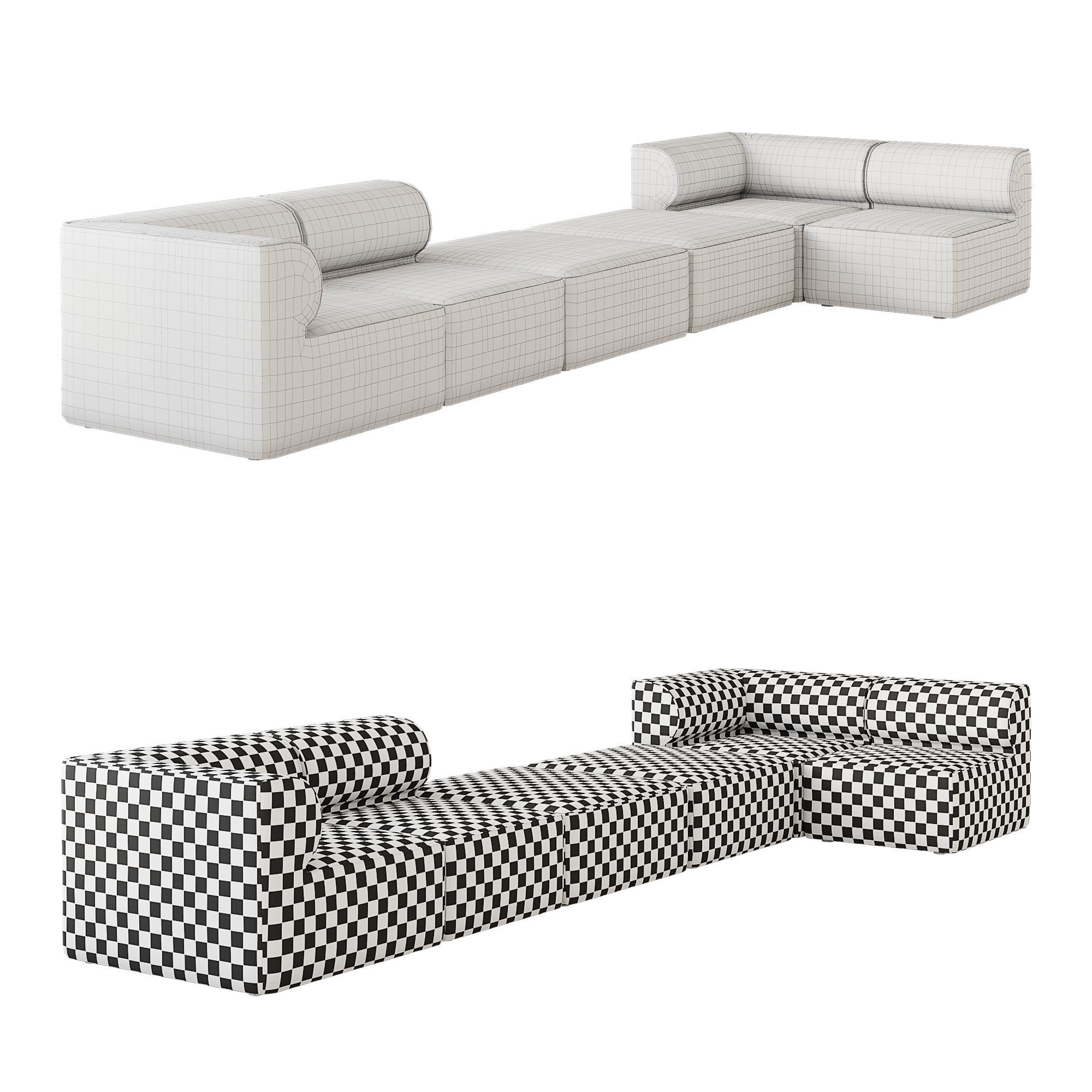 Eave Modular Sofa option 03 3D model_3
