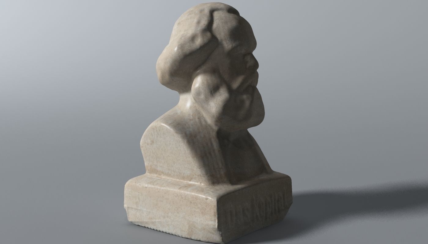 Karl Marx Bust 3D model_1
