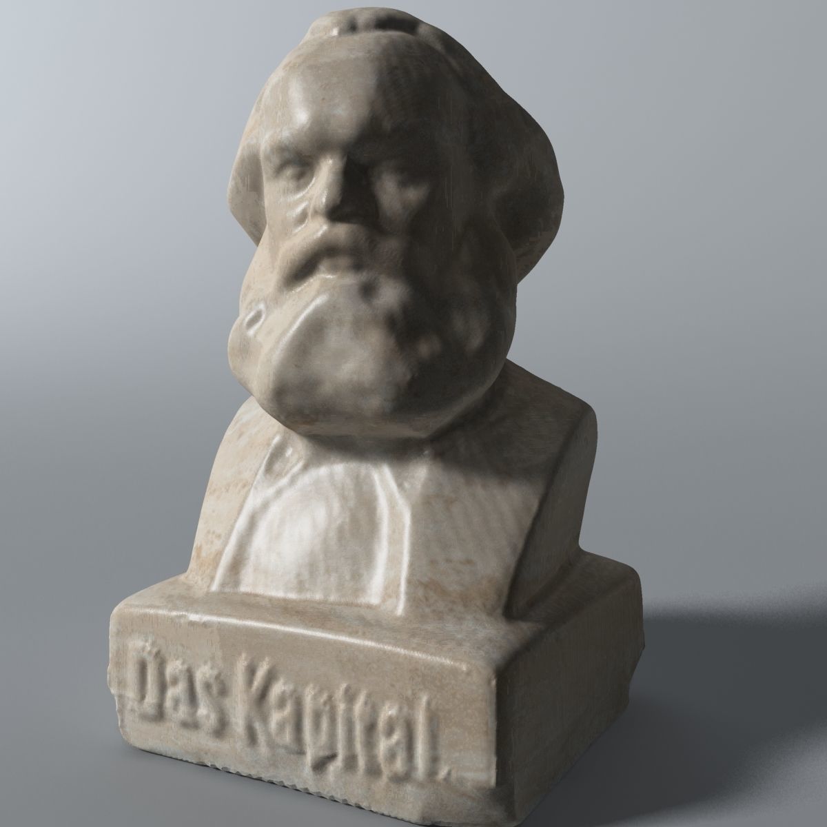 Karl Marx Bust 3D model_4