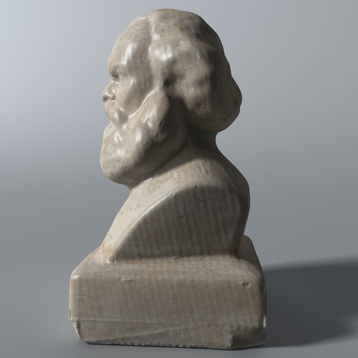 Karl Marx Bust 3D model_5