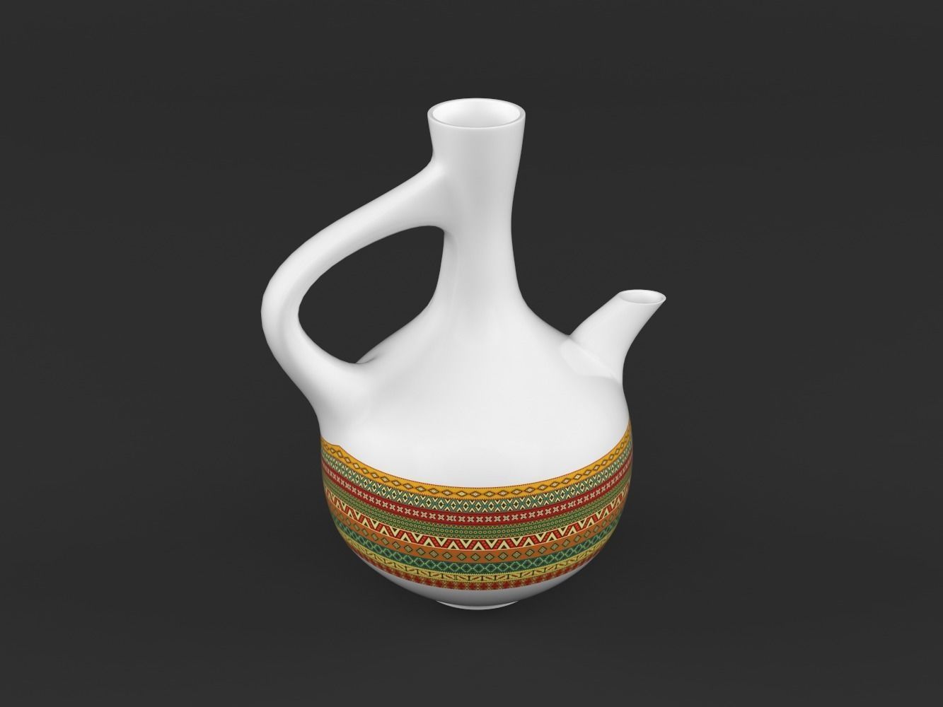 Coffee Cup and Saucer Set 3D model_3
