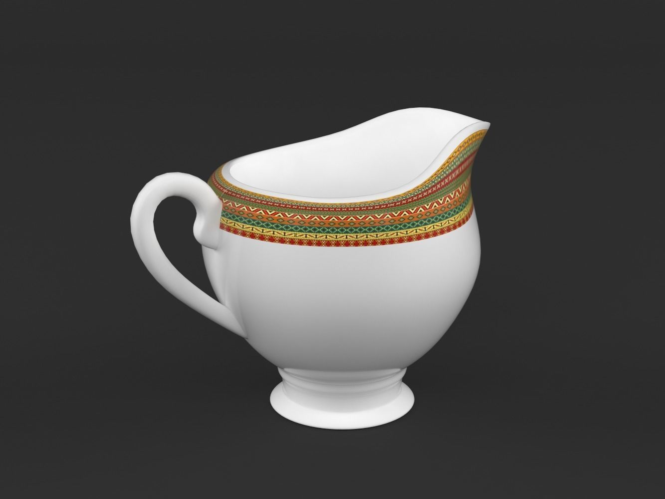 Coffee Cup and Saucer Set 3D model_4