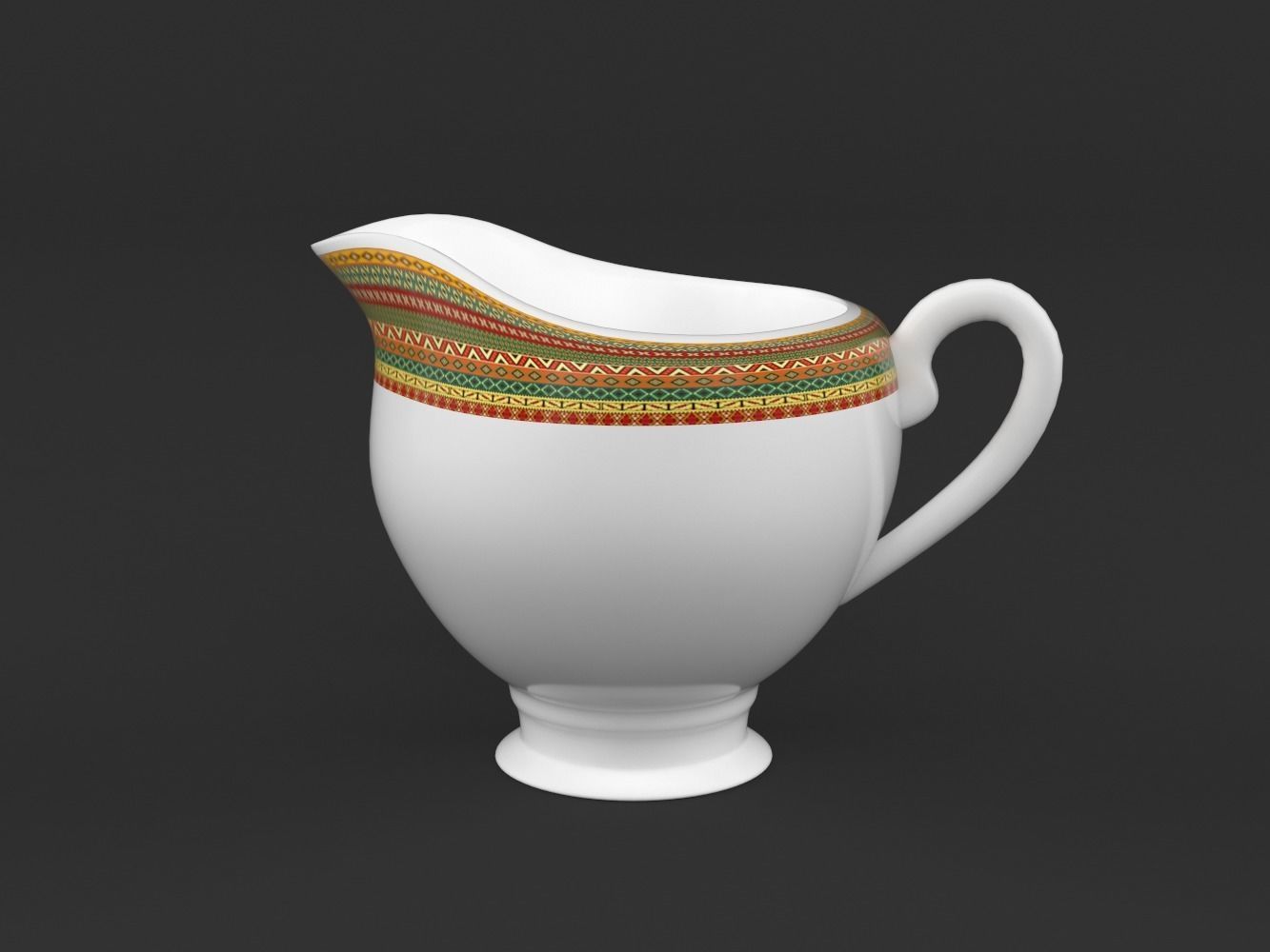 Coffee Cup and Saucer Set 3D model_8