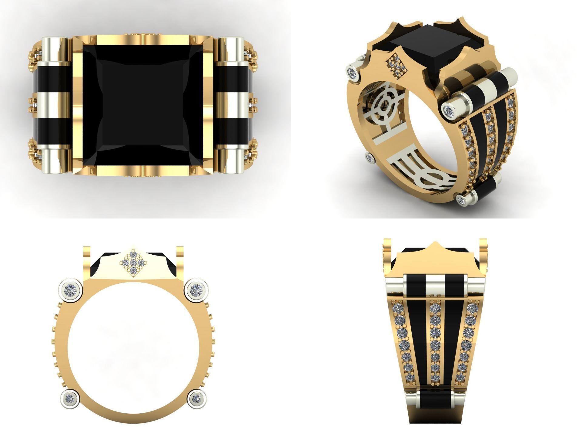 Ring od 128 3D print model_3