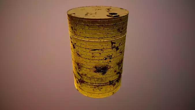 Old rusty barrel 