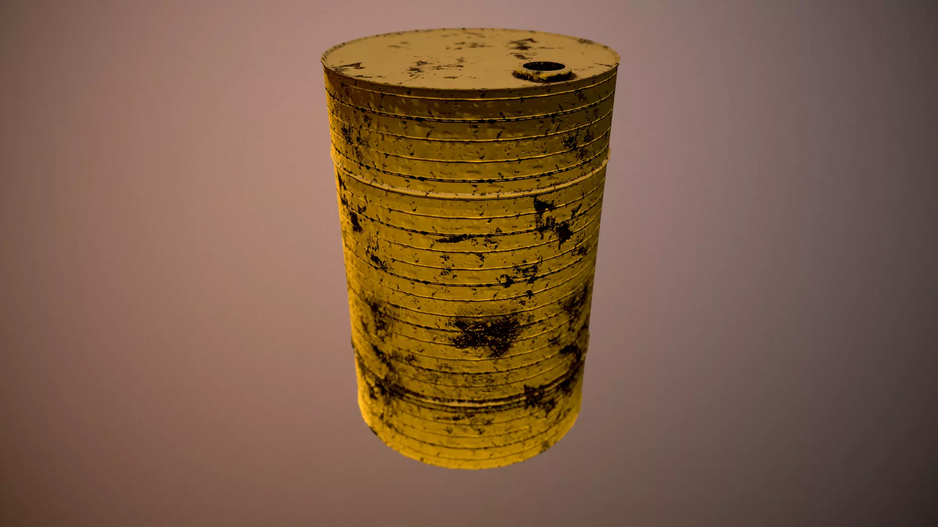 Old rusty barrel Free low-poly 3D model