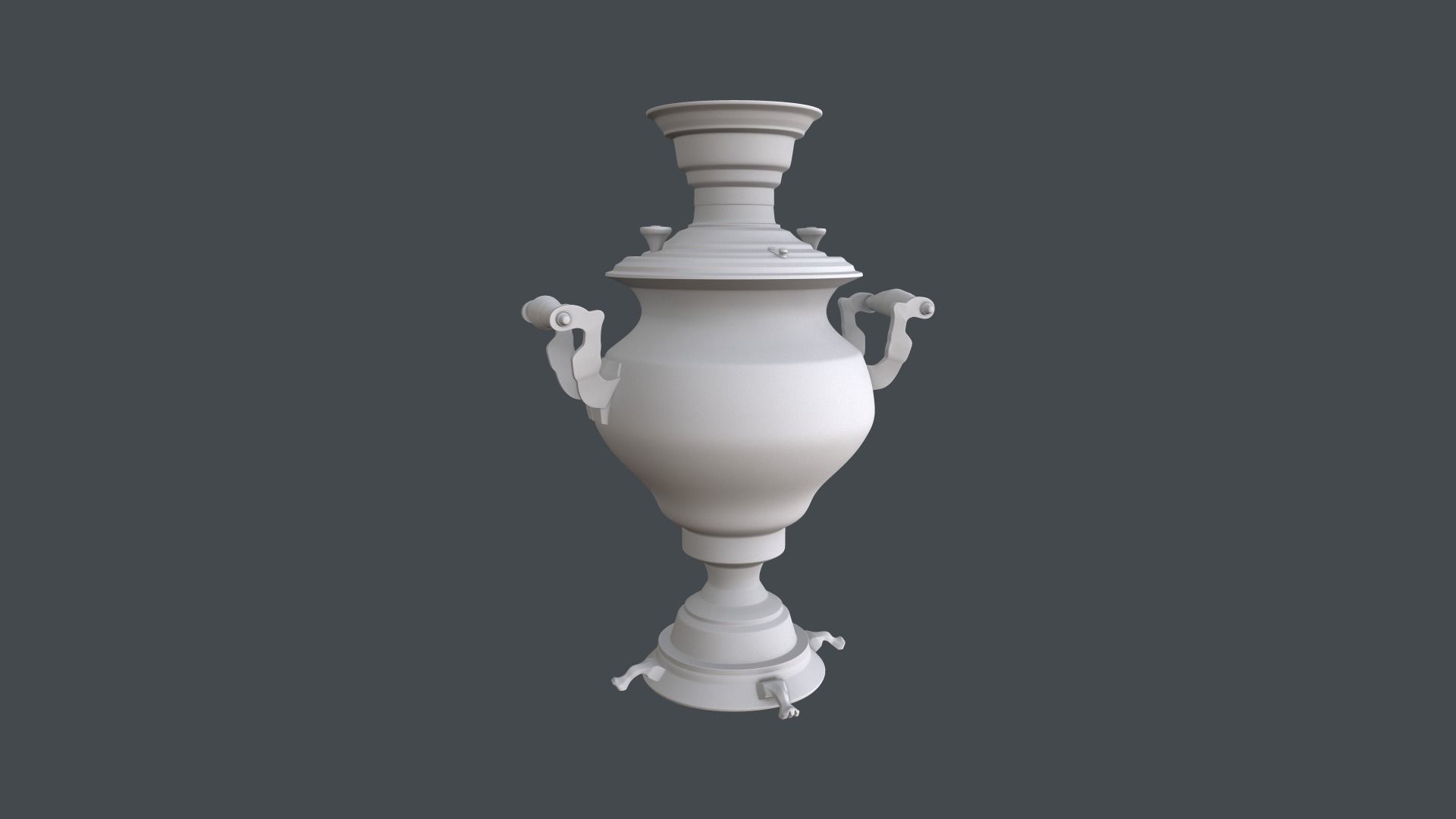 Samovar Base Mesh 3D model_1
