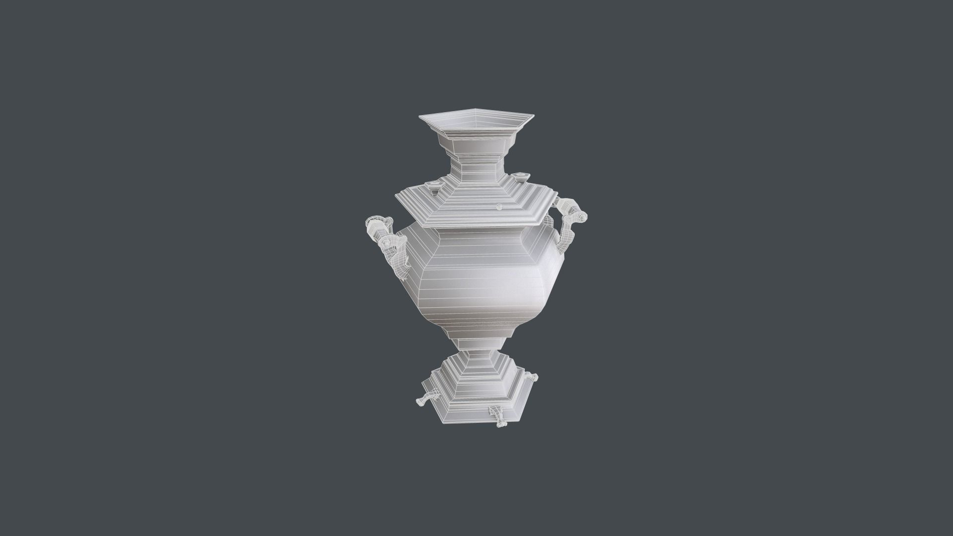 Samovar Base Mesh 3D model_6