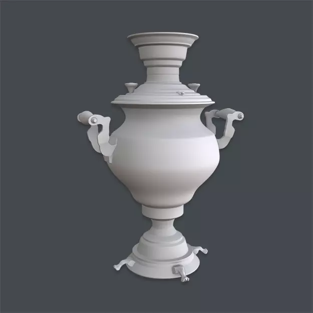 Samovar Base Mesh 3D model_0