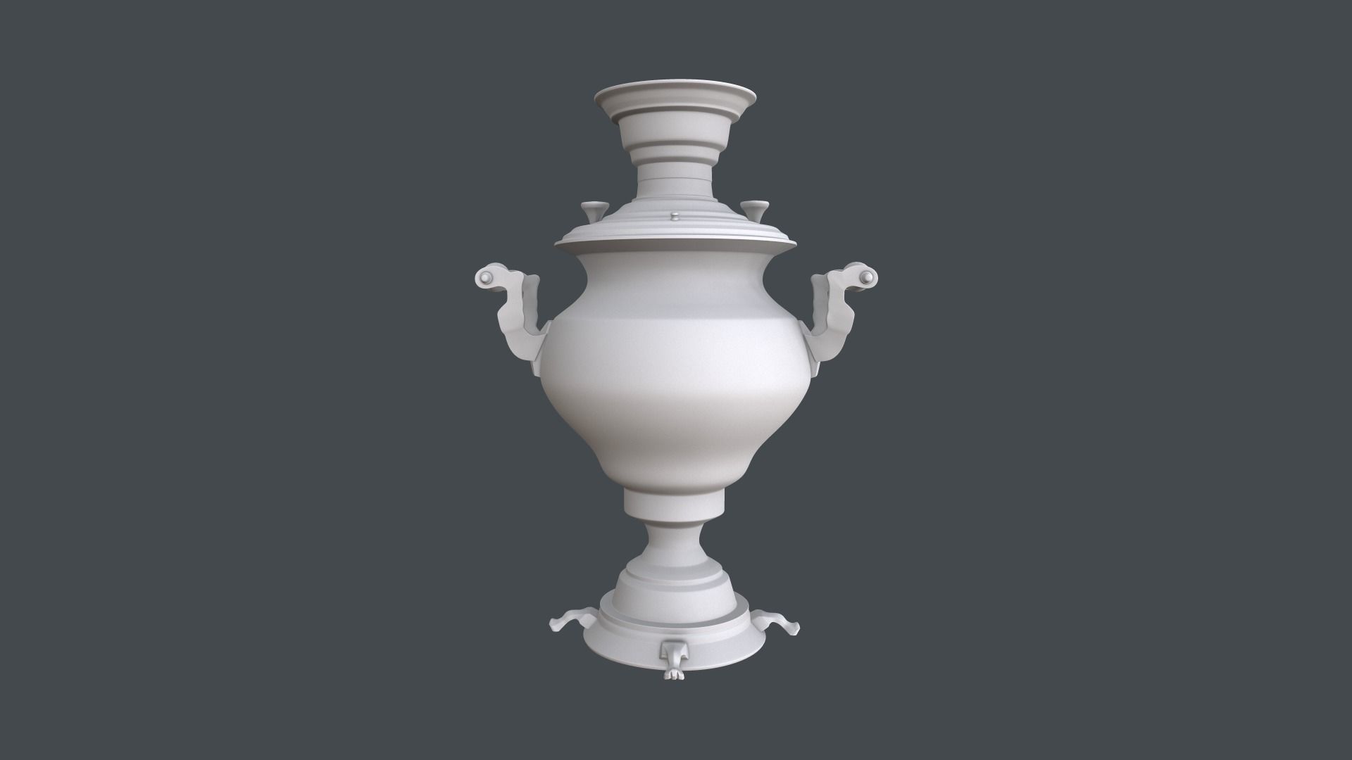 Samovar Base Mesh 3D model_2
