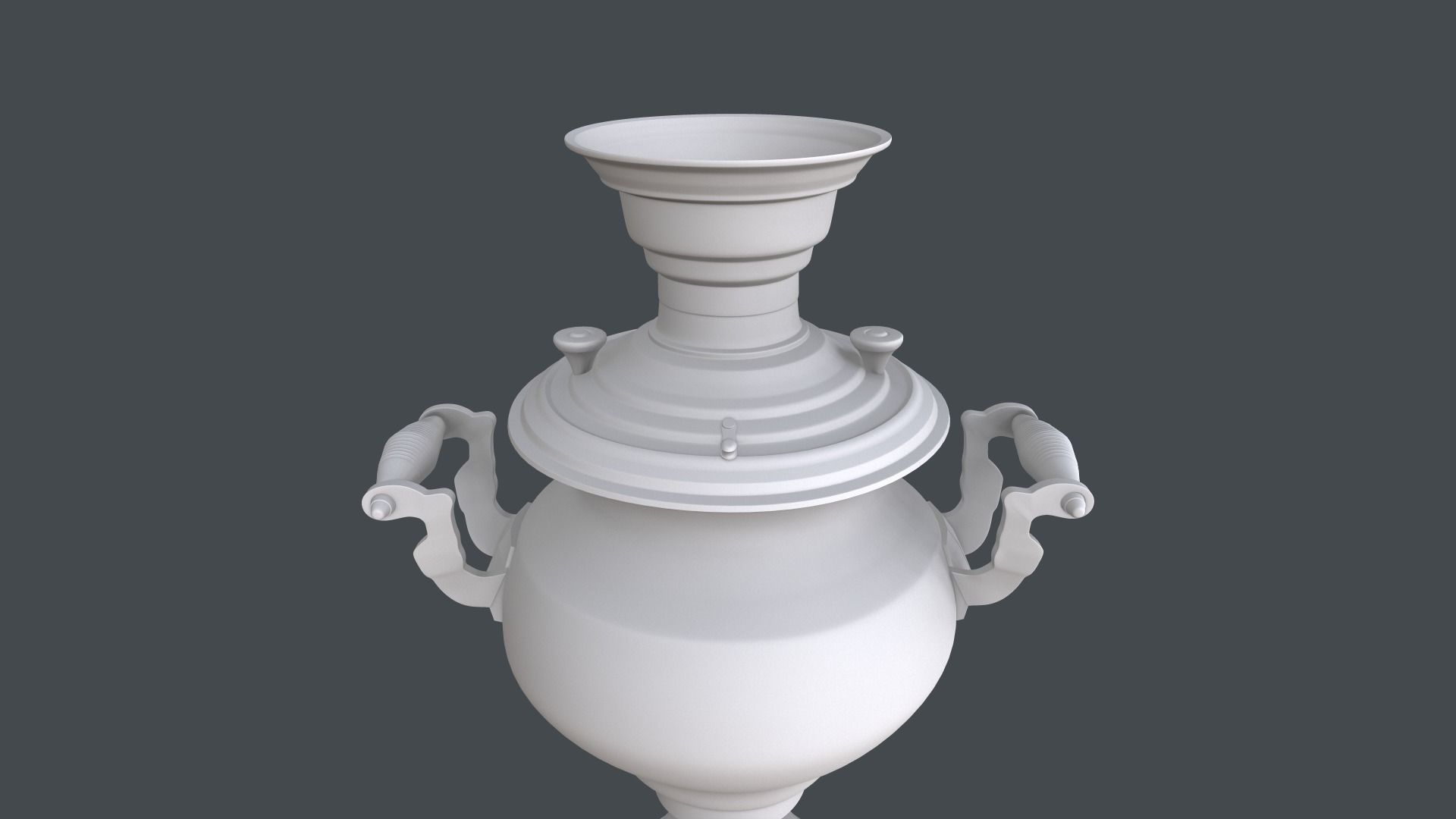 Samovar Base Mesh 3D model_4