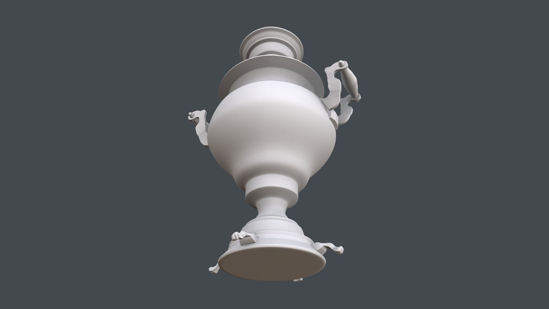 Samovar Base Mesh 3D model_5