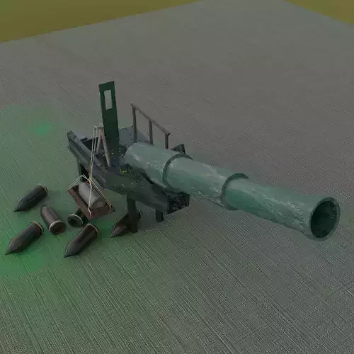 Artillery Battery - WW1  3D model
