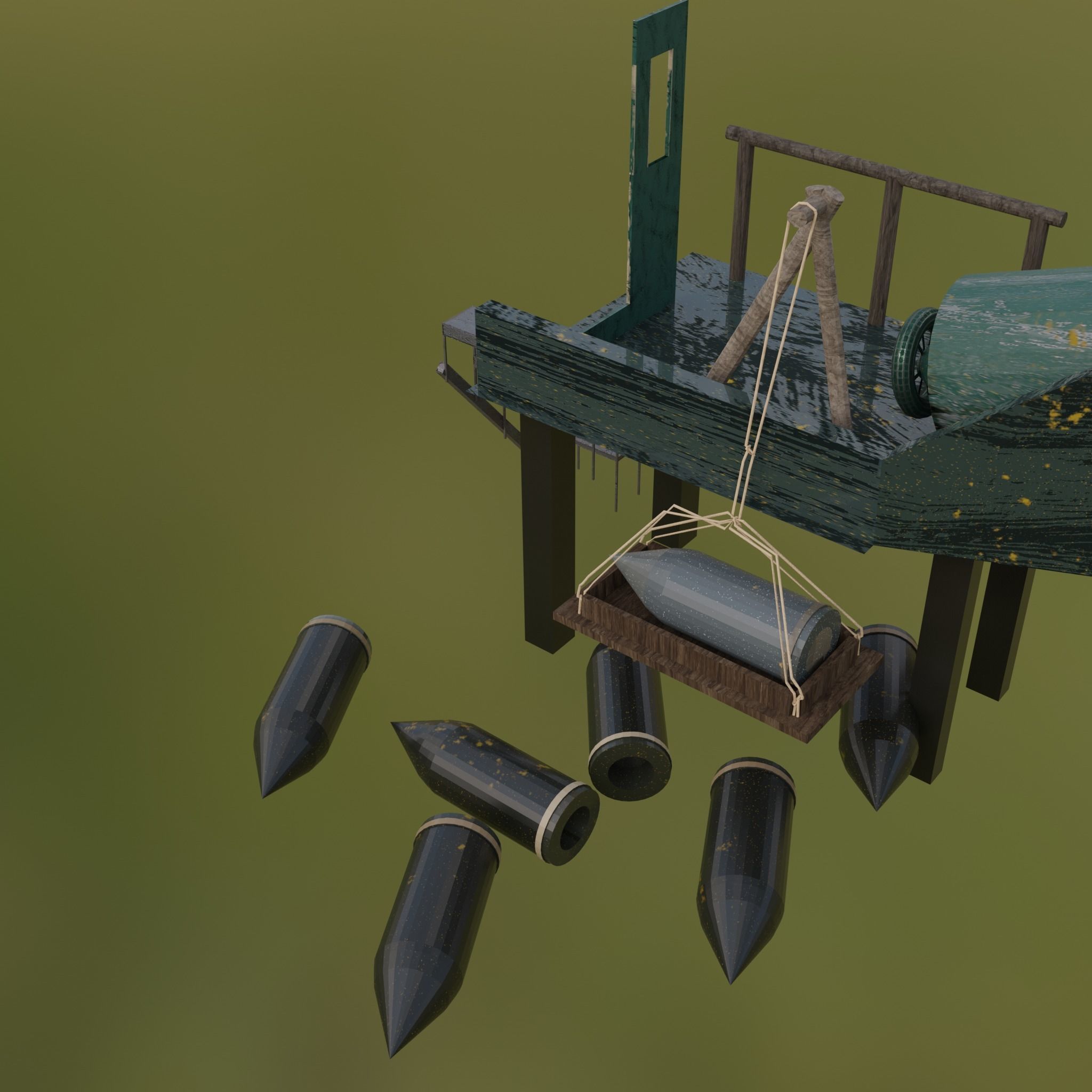 Artillery Battery - WW1  3D model_3