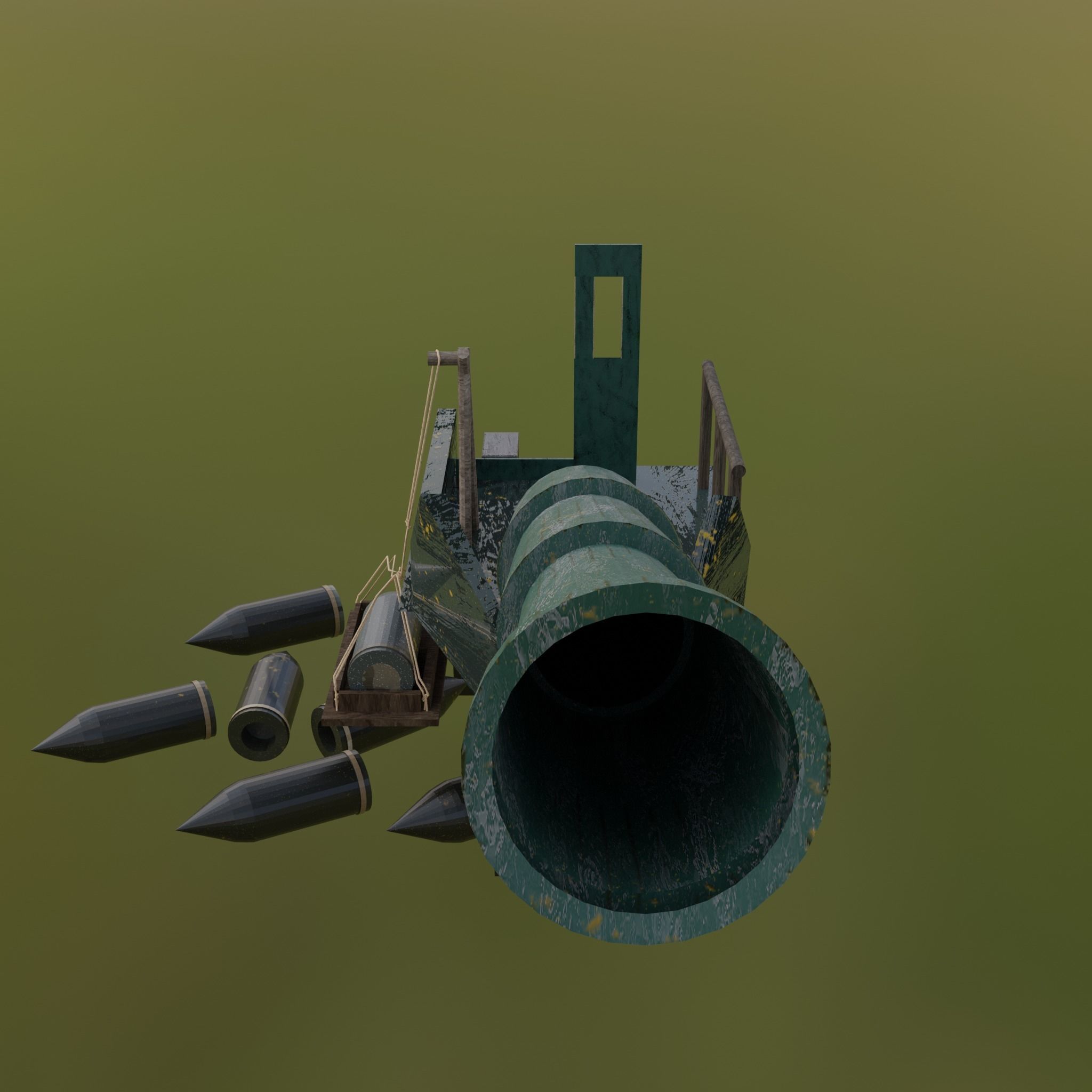 Artillery Battery - WW1  3D model_8
