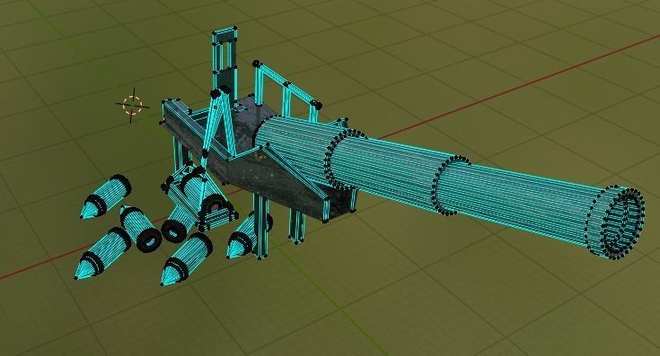 Artillery Battery - WW1  3D model_11