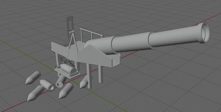 Artillery Battery - WW1  3D model_2