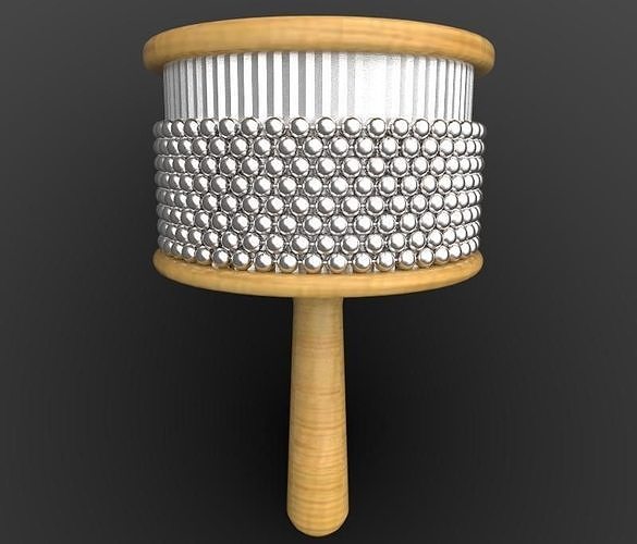 Wooden Cabasa 3D model