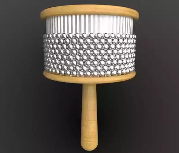 Wooden Cabasa 3D model