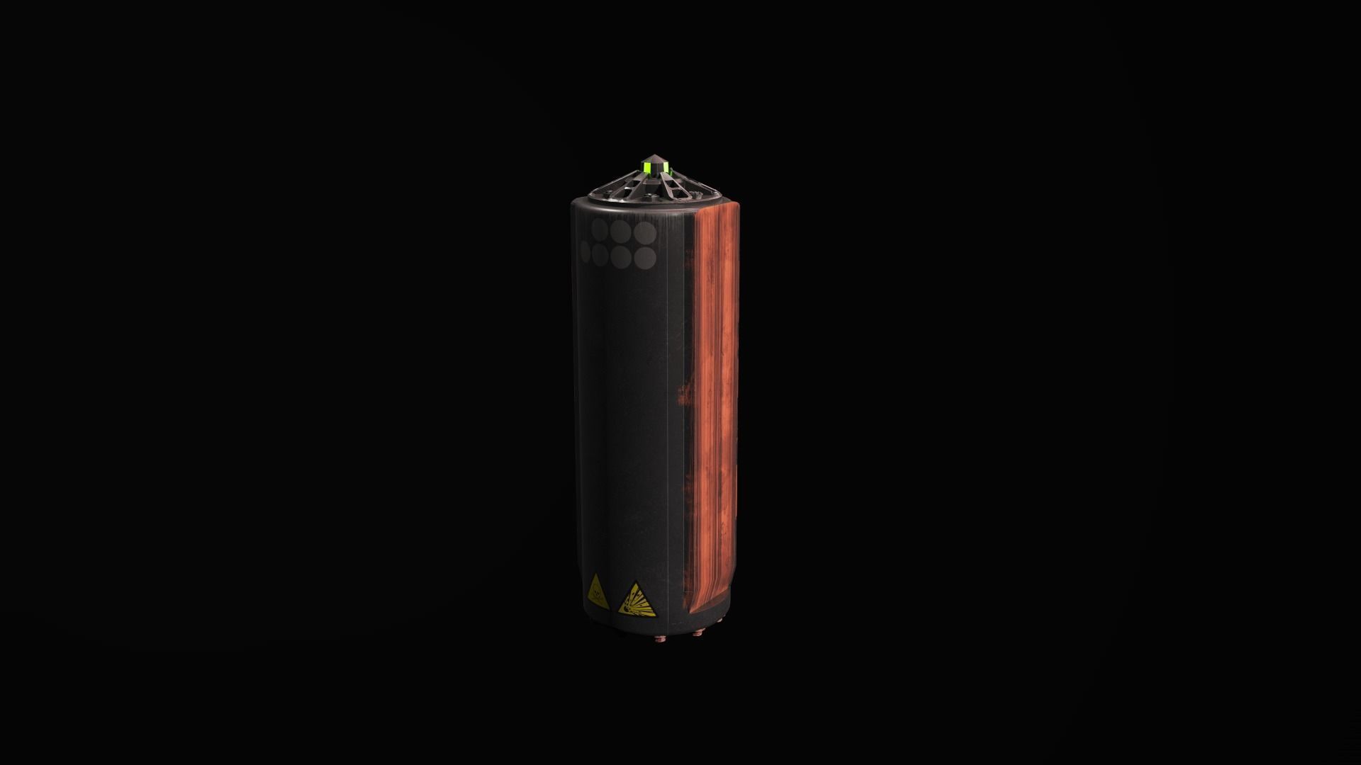 RLD-07 Sci-fi weapon Low-poly 3D model_2