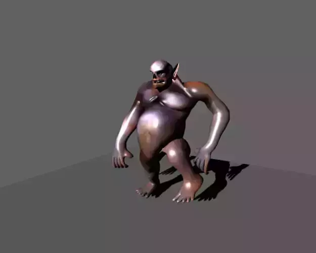 Orc Animated Low-poly 3D model