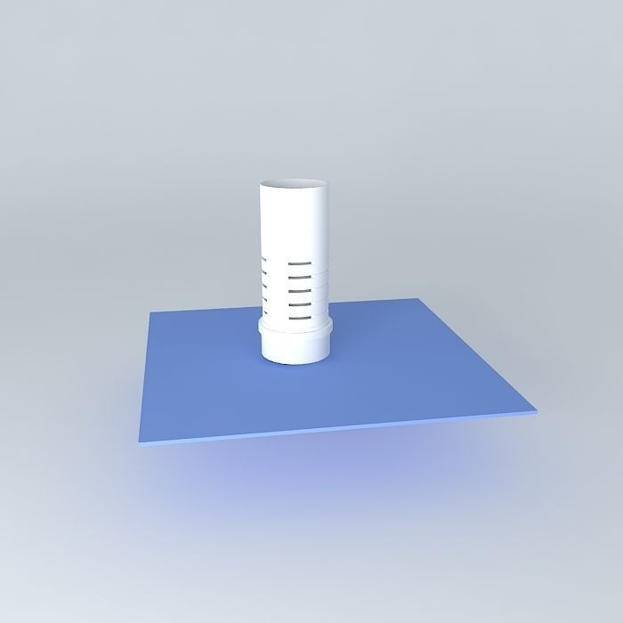 Bell siphon 3D model_2