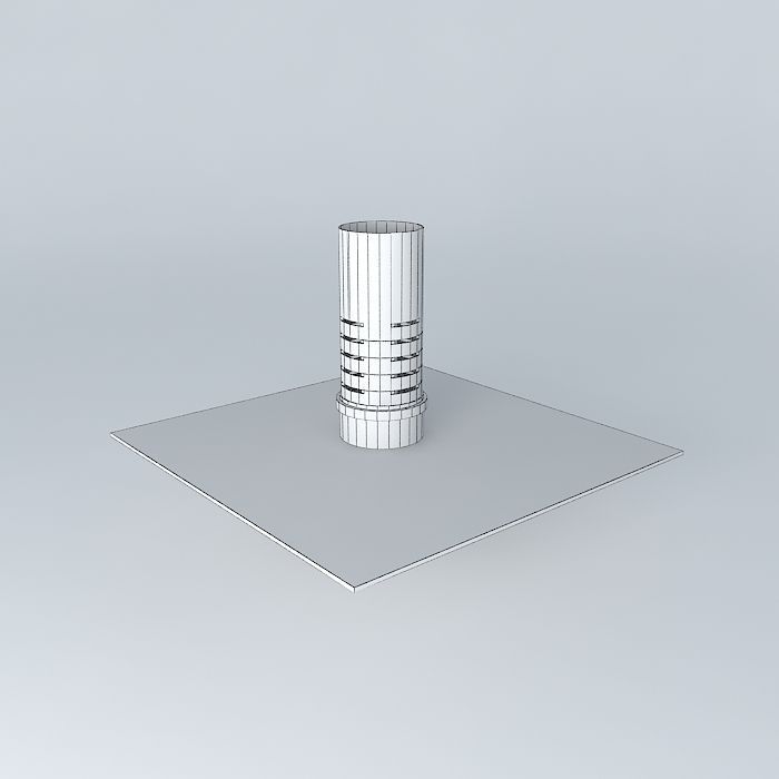 Bell siphon 3D model_4