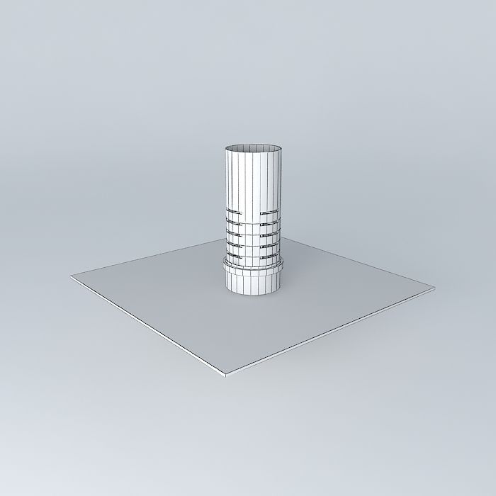 Bell siphon 3D model_3