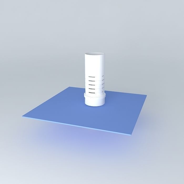 Bell siphon 3D model_1