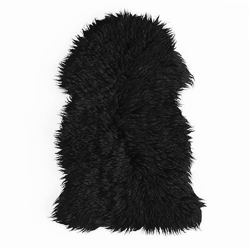 Supersoft Shearling Rug 3D model