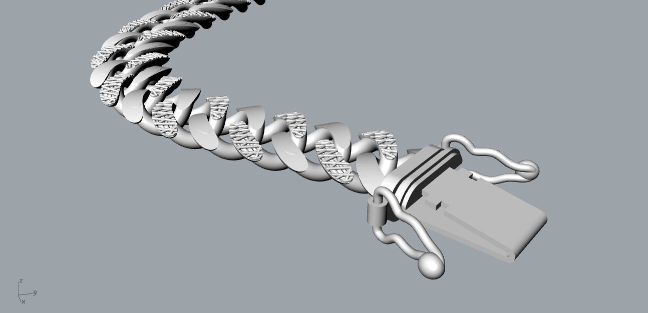 Chain bracelets 21 3D print model_5