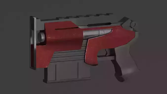 Simple used sci-fi pistol