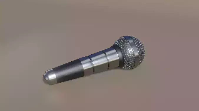 Microphone 3D model 3D model