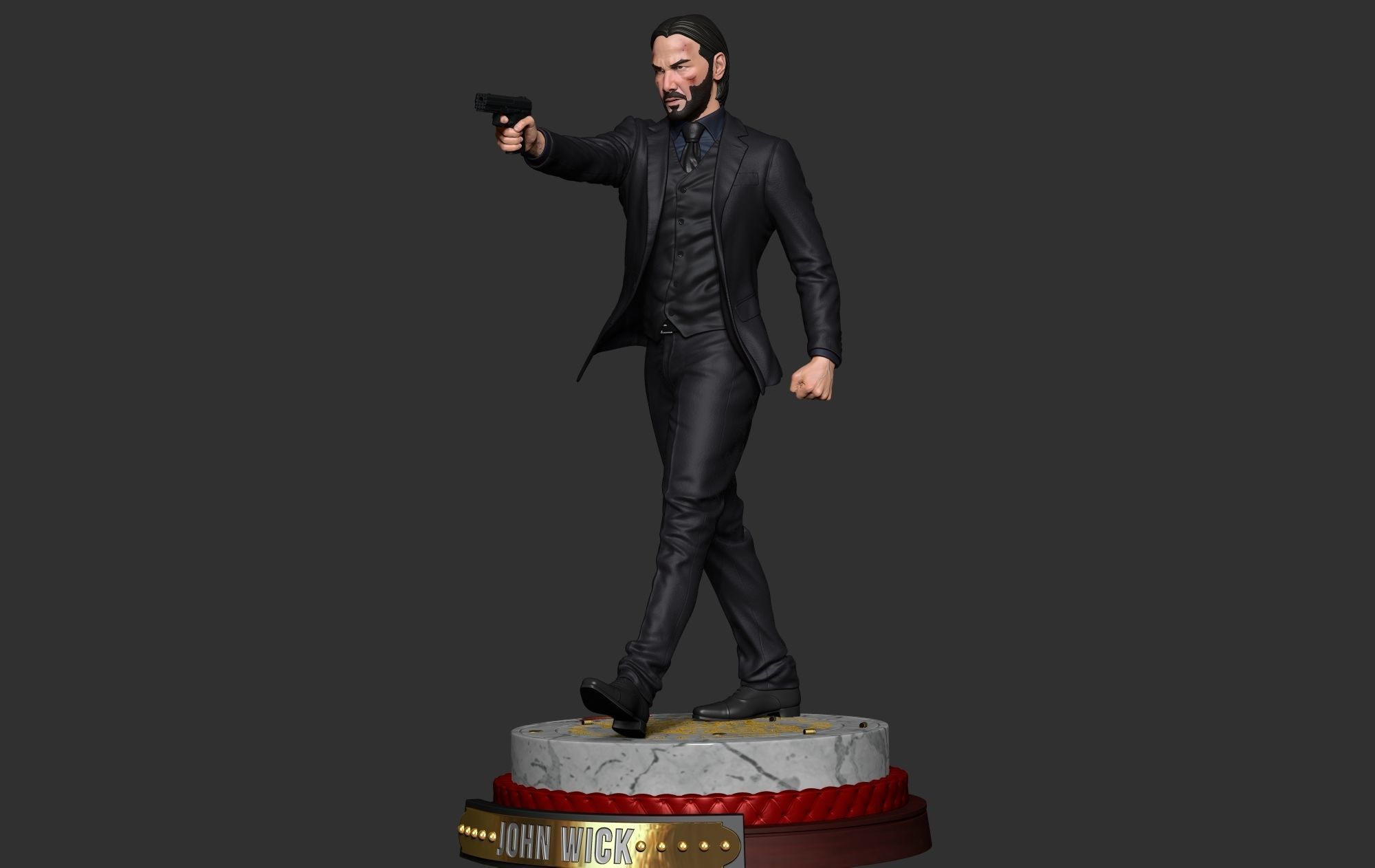 John Wick 3D Model 3D print model_7